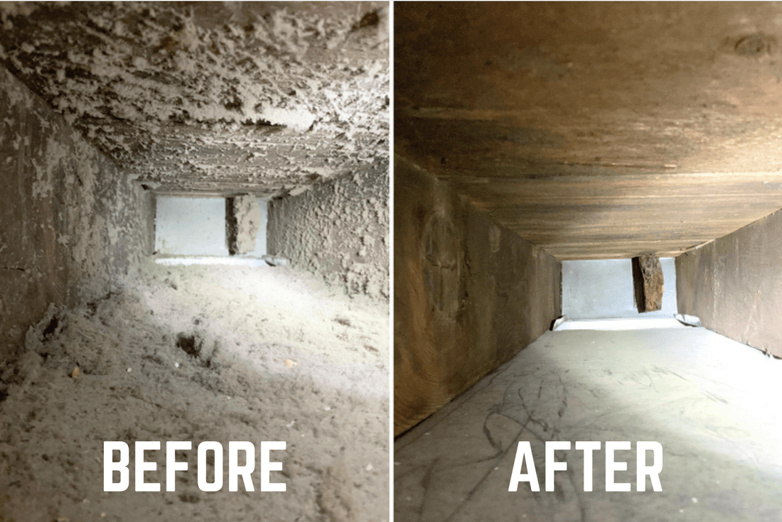 Before & After Air duct cleaning Service in San Antonio